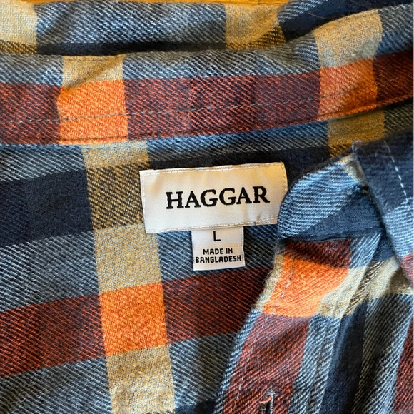 Haggar Flannel Button Down Shirt - Picture 2 of 3